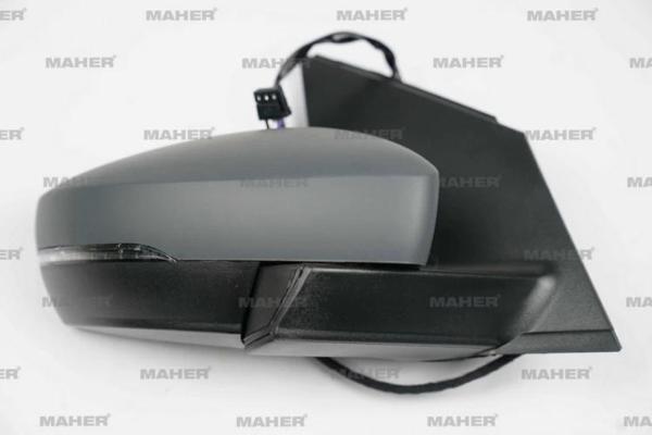 Dış Dikiz Aynası Polo 2009-2010 Elektrikli, Isıtmalı, Sinyalli, Astarlı, Kare Soket Sağ (Oem No:6R18 - Image 1