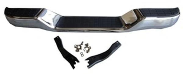 2001-2003 Mazda B2500 Pıck Up- Arka Tampon Nikelajlı (Altı Oval)(Bağlantı Braketleri İle) (Fpı) (Ade - Image 1