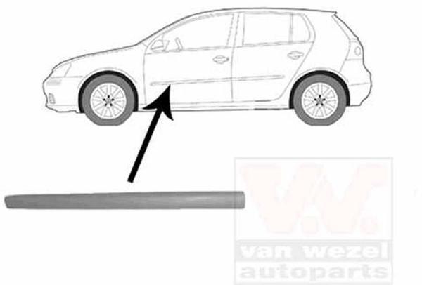 Volkswagen Golf5 2004 2010 Kapı Bandı Ön Sol 4 Kapılıya Göre (Oem No:1K4853515Cgru) - Image 1