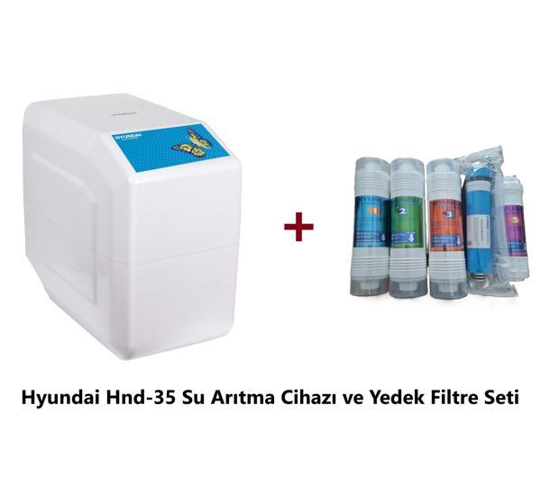 Hyundai Kapalı Kasa Hnd-35 Pompalı Motorlu Su Arıtma Cihazı Orjinal 5 li Yedek Filtre Setiyle Beraber Ekonomik Paket - Image 1