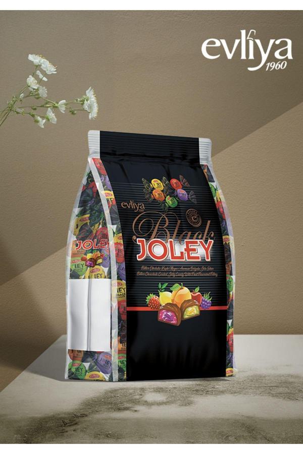 Evliya Şekerleme Joley Black 1 Kg Quadro Poşet - Image 1