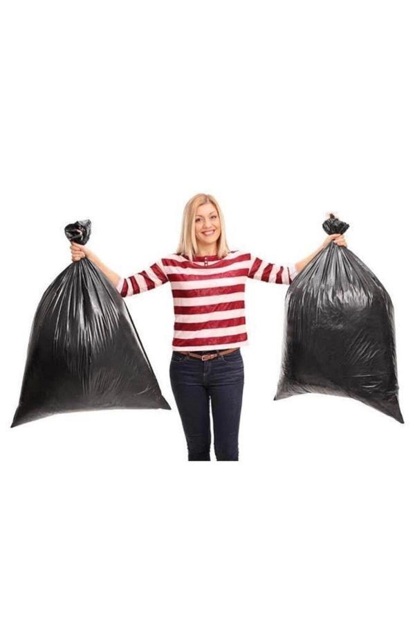 200 Adet Jumbo Boy Rulo Çöp Poşeti 80x110 Cm Dayanıklı Çöp Torbası 10lu 20 Paket (1 Koli) - Image 1
