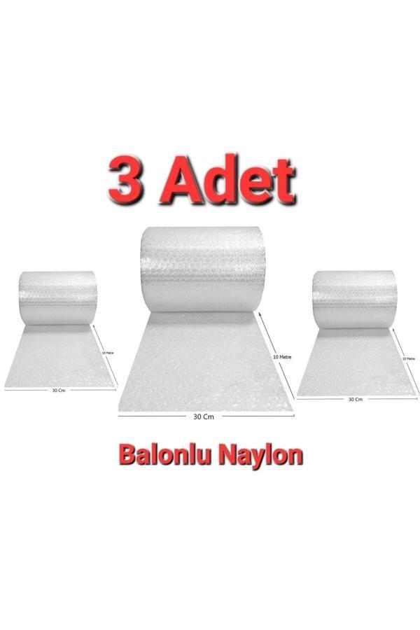 3 Adet Balonlu Ambalaj Naylonu Pat Pat Havalı Naylon Balonlu Naylon 30 Cm X 10 Metre Pıtpıt Patpat - Image 1