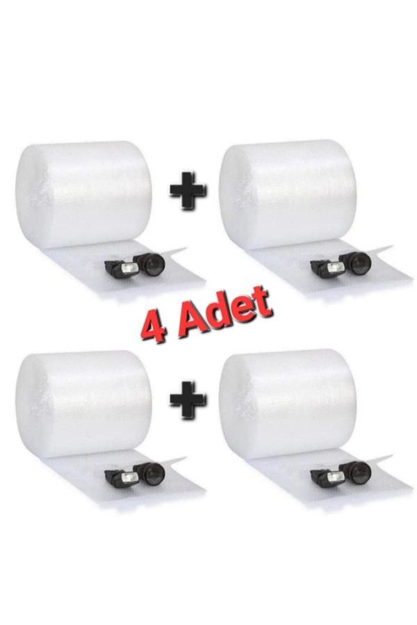 4 Adet Balonlu Naylon 20 Cm X 50 Metre Pat Pat Havalı Naylon Balonlu Naylon Pıtpıt Patpat - Image 1
