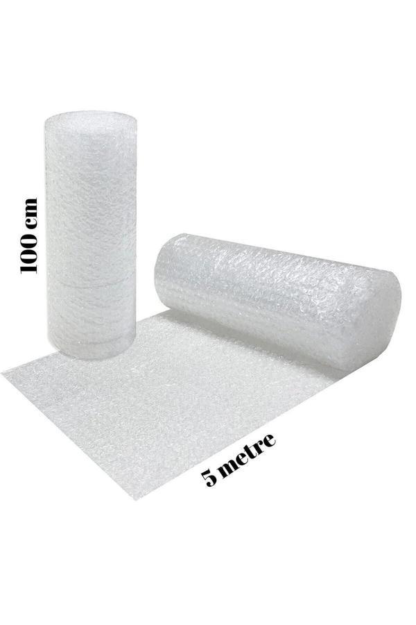 Balonlu Ambalaj Naylonu 100 Cm X 5 Metre 40 Gram Patpat Havalı Ambalaj Naylonu Rulo Sarım - Image 1