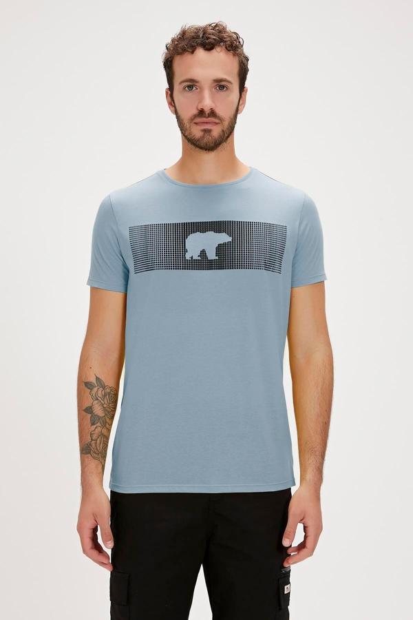 Fancy T-Shirt Element Mavi 3D Baskılı Erkek Tişört - Image 1