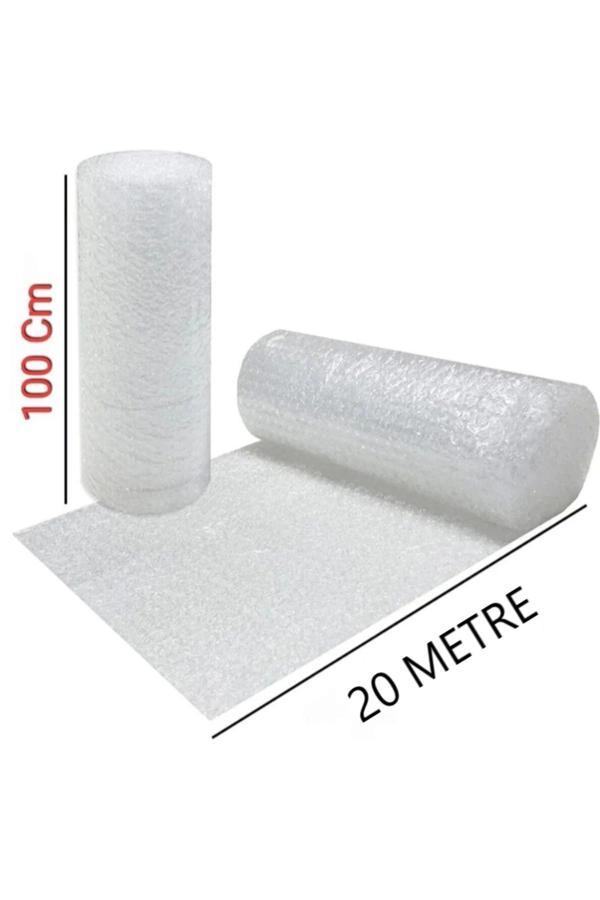 Balonlu Naylon 100 Cm X 20 Metre Patpat Havalı Ambalaj Naylonu Pıt Pıt Rulo Sarım Taşınma Naylonu - Image 1