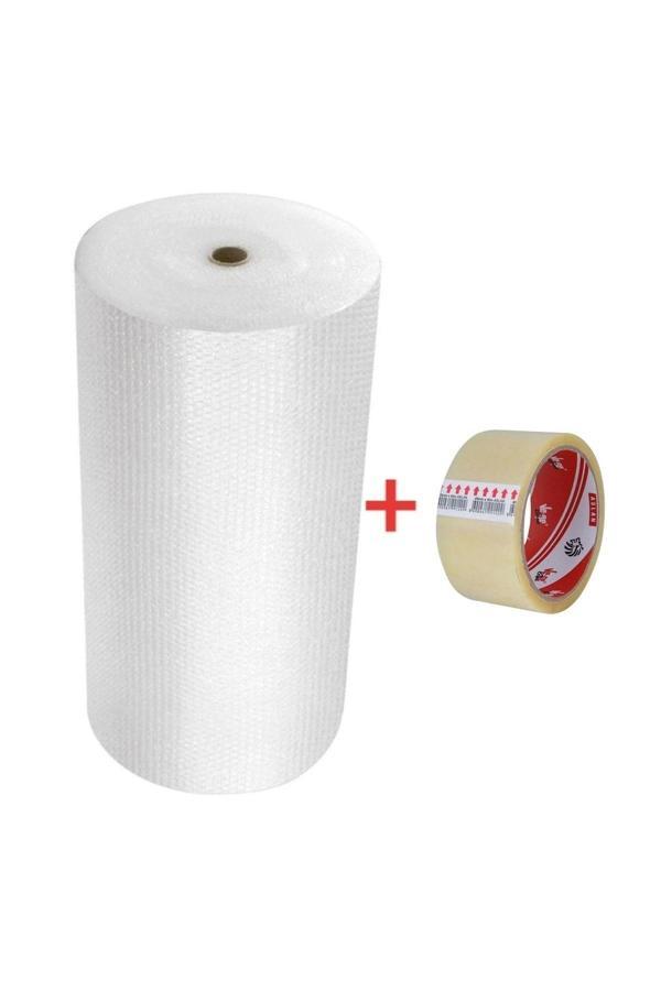 Balonlu Naylon 100cm X 50m Ambalaj Naylonu Patpat Pıt Pıt + Koli Bandı - Image 1