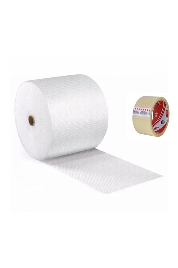 Balonlu Naylon 50 Cm X 50 Metre Ambalaj Naylonu Patpat Vege Koli Bandı - Image 1