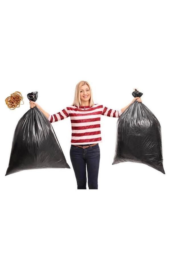 Jumbo Boy Rulo Çöp Poşeti 80x110 Cm Çöp Torbası 10lu 20 Paket (200 ADET) - Image 1
