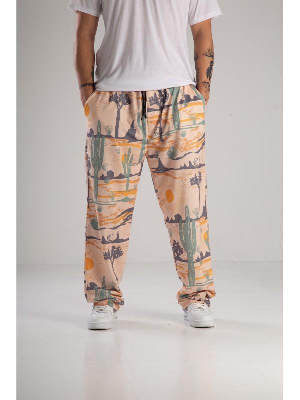 Kaktüs Desenli Baggy Pantolon - Image 1