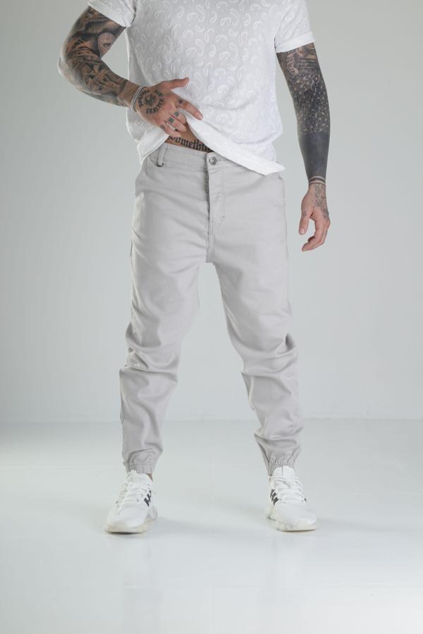 Gri Kot Jogger Pantolon - Image 1