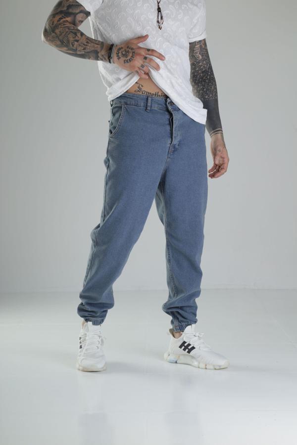 Mavi Kot Jogger Pantolon - Image 1