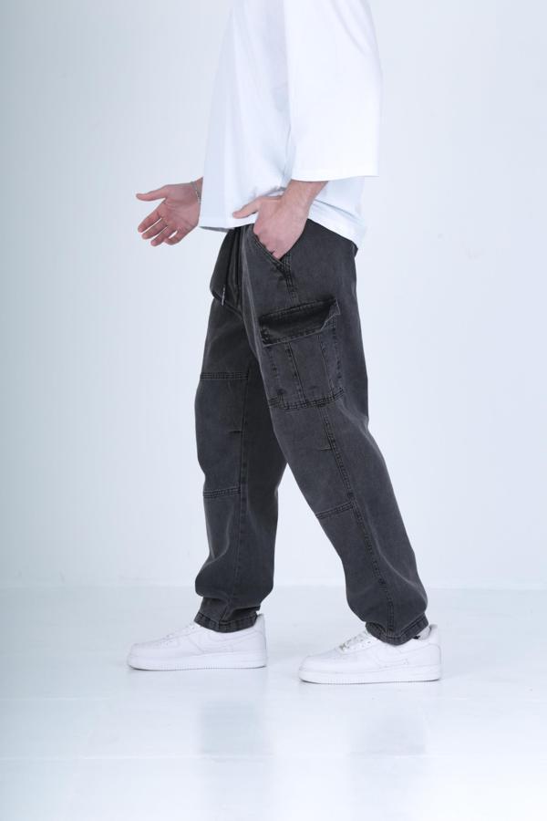 Premium Kalite Antrasit Baggy Pantolon - Image 1