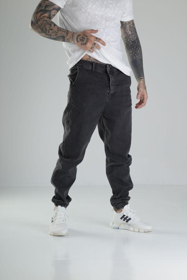 Antrasit Kot Jogger Pantolon - Image 1