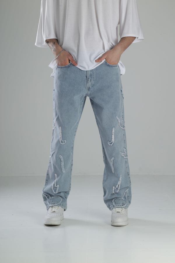 Premium Kalite Desenli Baggy Kot Pantolon - Image 1