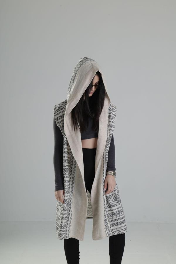 Etnik Desenli Kimono - Image 1