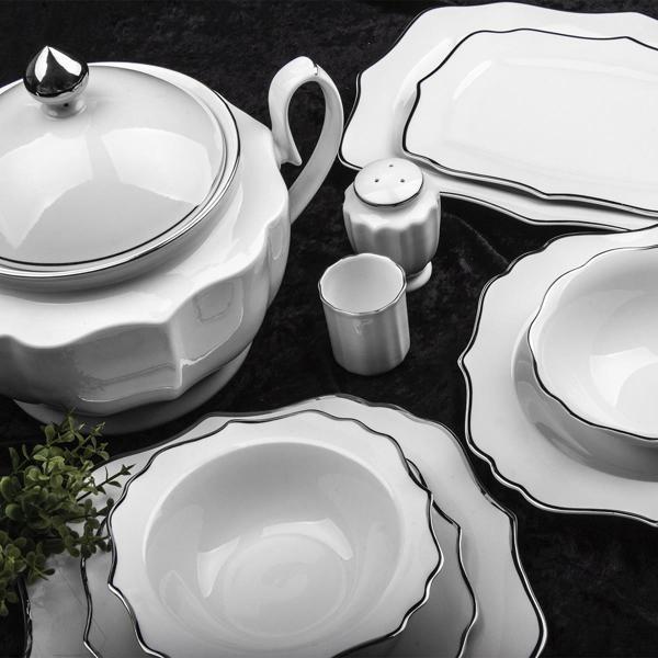 ArYıldız Porselen 60 Parça Yemek Takımı AR34001 - Image 1