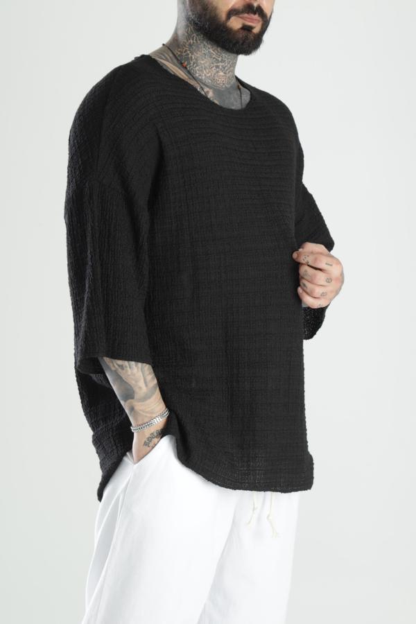 Likralı Oversize T-Shirt  - Image 1