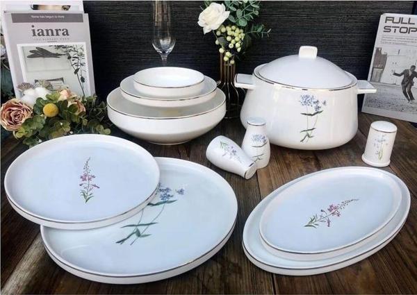 Royking Flora 60 Parça Bone Chına Yemek Takımı DSN 041 - Image 1