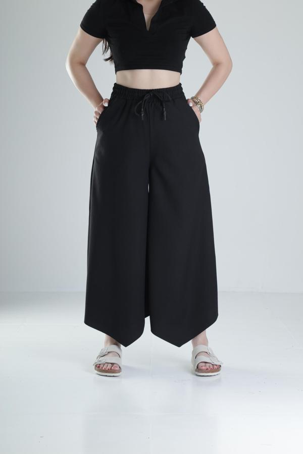 Bürümcük Kumaş Oversize Ok Paça Pantolon - Image 1