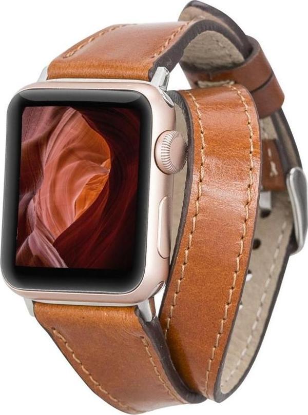 Bouletta Apple Watch Uyumlu Deri Kordon 42-44-45mm Slim DT QUA - Image 1