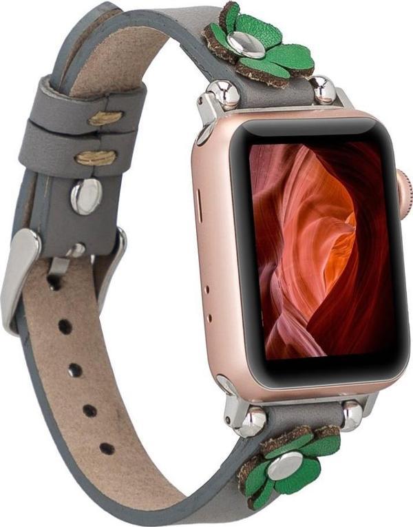 Bouletta Apple Watch Uyumlu Deri Kordon Clover 38-40-41mm ST RST9 - Image 1