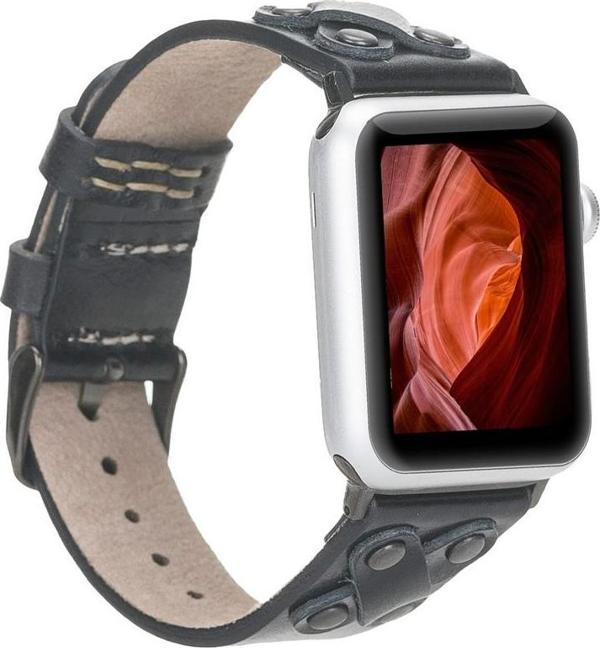 Bouletta Apple Watch Uyumlu Deri Kordon Cross 42-44-45mm BT RST1 - Image 1