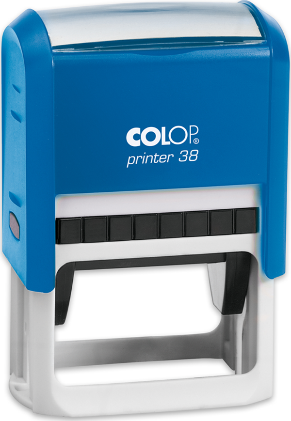 COLOP PRINTER 38 MAVİ KASA MAVİ KEÇE - 33X56MM - Image 1