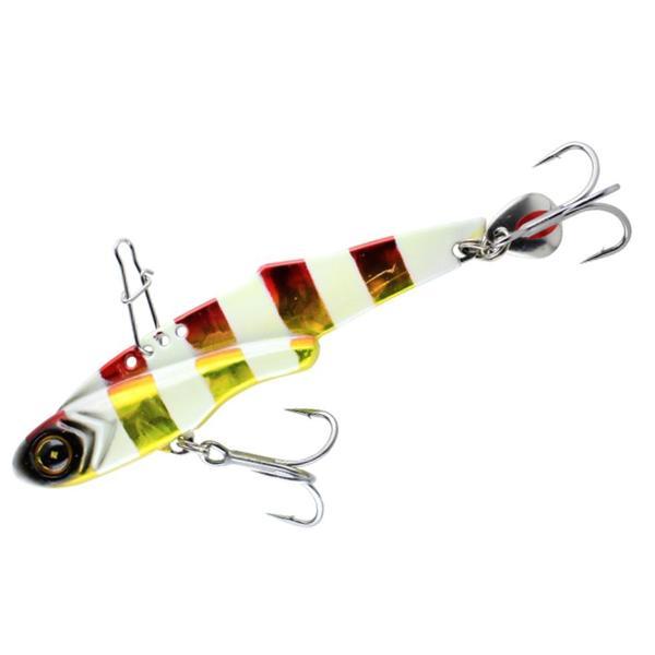 Hayabusa FS 441 Jack Eye Frilly 8.3cm 30gr Vibrasyon Yem  Red Gold Zebra Glow - Image 1