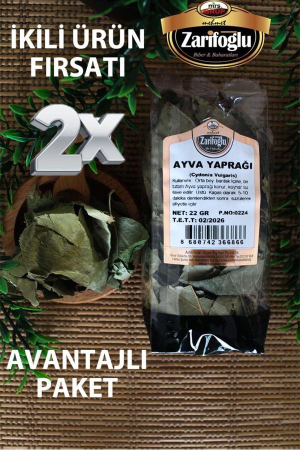 Zarifoğlu Ayva Yaprağı Bitkisi Otu Şifalı Bitkiler 2 X 22 Gr - Image 1