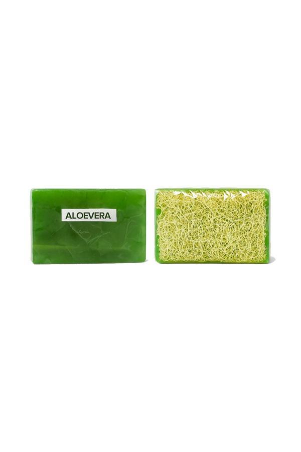 Zarifoğlu Aloe Vera Sabun 1 Adet Doğal Kabak Lifi Olan Katı Sabunu - Image 1