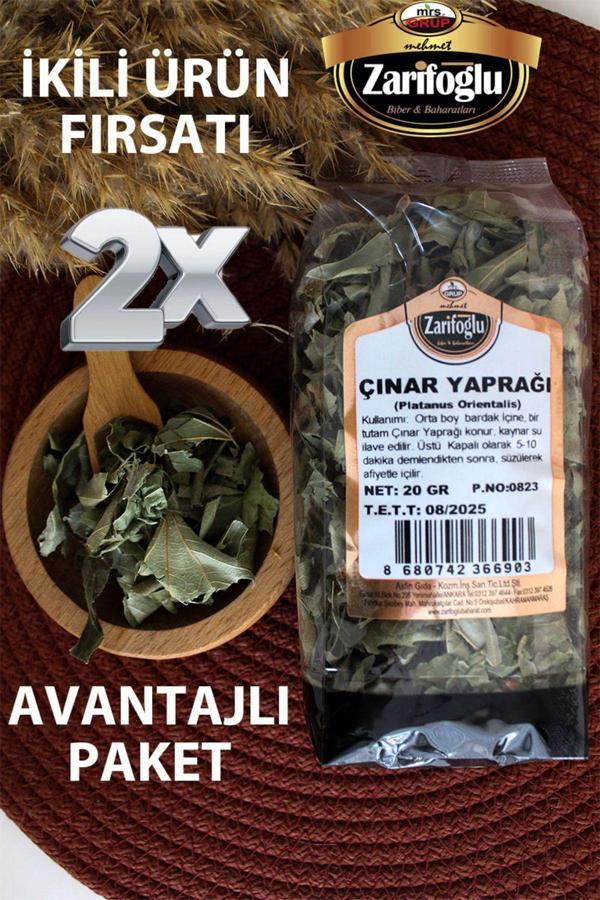 Zarifoğlu Çınar Yaprağı Bitkisi Otu Şifalı Bitkiler 2 X 20 Gr - Image 1