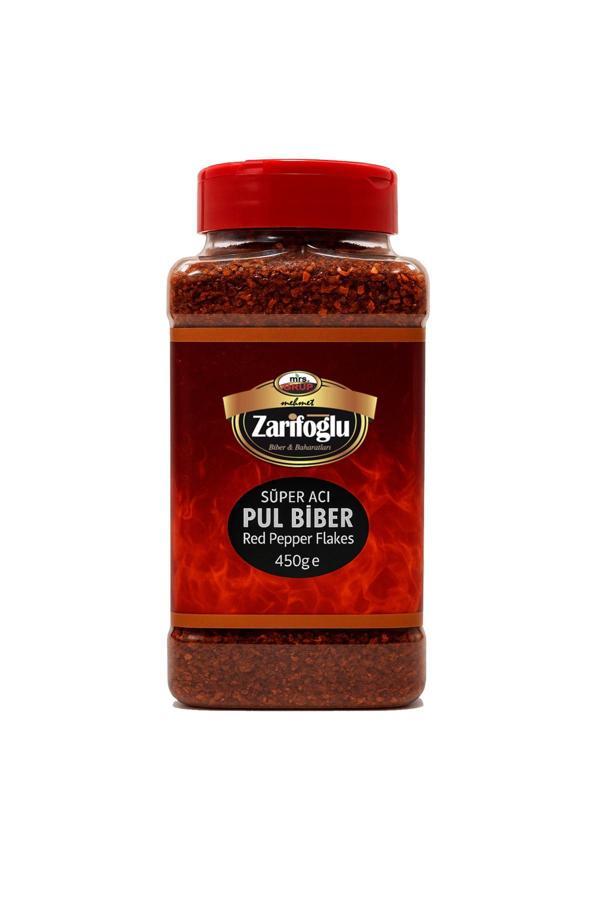 Zarifoğlu Süper Acı Pul Biber Pet 450 Gr Büyük Boy - Image 1