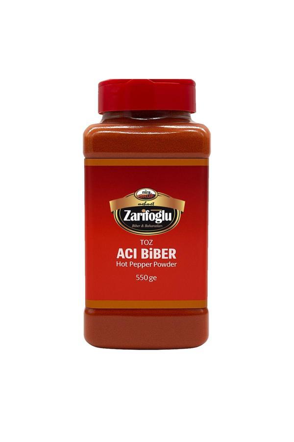 Zarifoğlu Toz Acı Biber Pet 550 Gr Büyük Boy - Image 1
