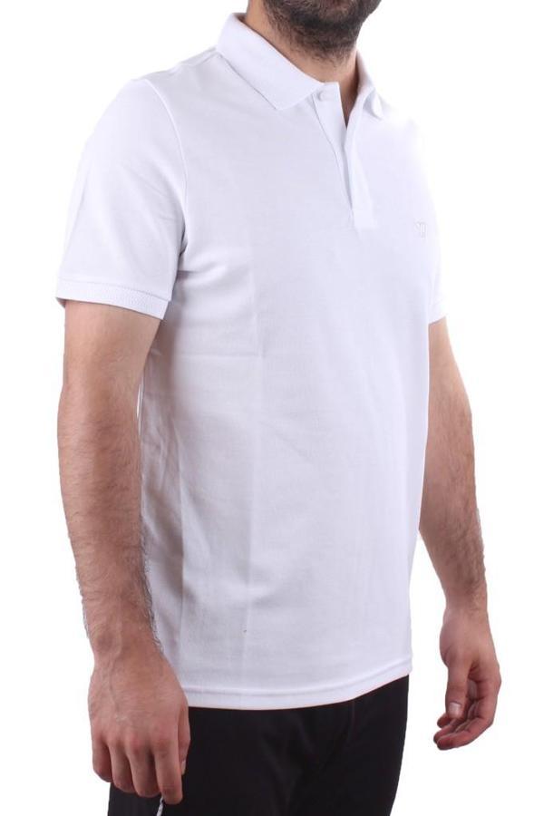 Twister 2341 Beyaz Günlük Kısa Kol Normal Kesim Pamuklu Polo Yaka Erkek Tişört - Image 1
