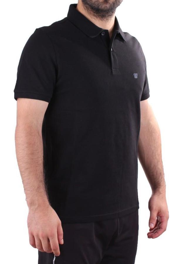 Twister 2341 Siyah Günlük Kısa Kol Normal Kesim Pamuklu Polo Yaka Erkek Tişört - Image 1