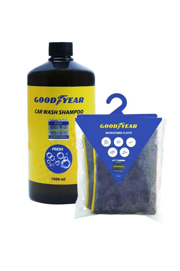 GOODYEAR OTO ŞAMPUAN VE MİKROFİBER BEZ SETİ - Image 1