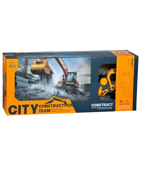 MX City Uzaktan Kumandalı 1:12 Ölçekli Şarjlı Kepçe Turuncu 653A - Image 1