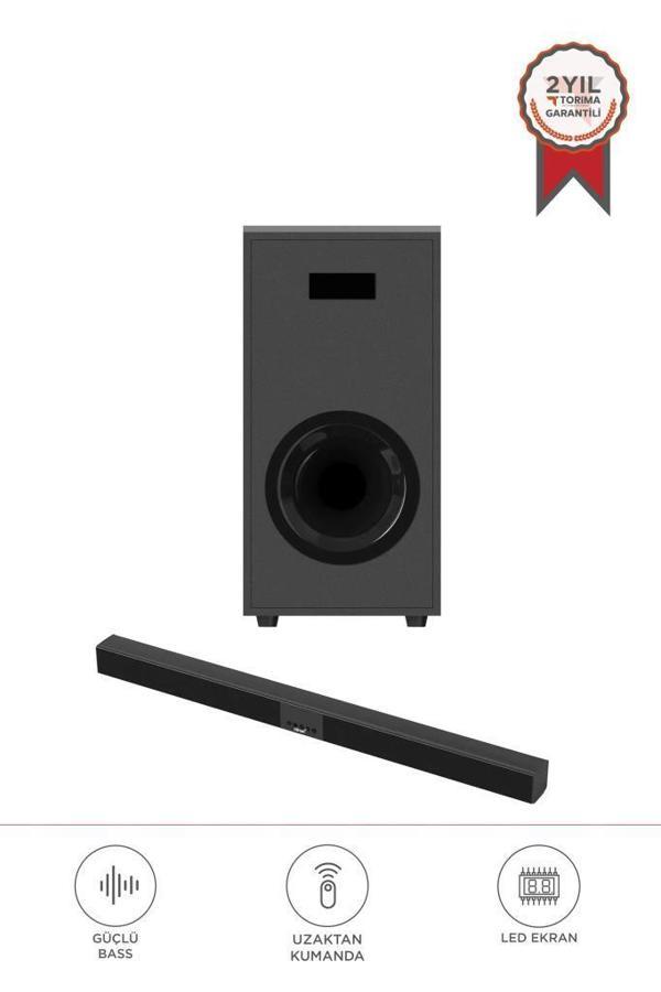 Torima KTS-2035 Siyah 30 W Usb Tf Aux Girişli Suwoofer Soundbar Ev Sinema Sistemi - Image 1