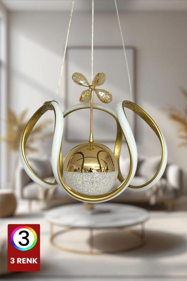 Lucky Homes Led Toplu Avize Eskitme Renk 3 Renk Modern Led Sarkıt Avize - Image 1