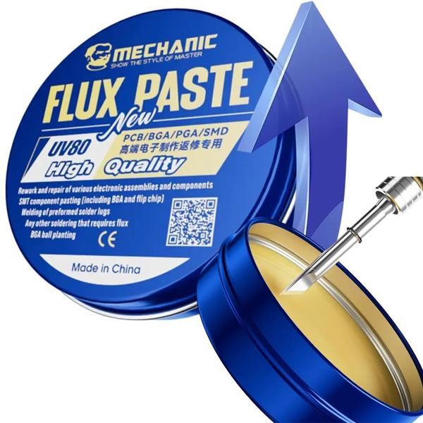 Ayt Powermaster UV80 80 Gram Lehim Flux Pastası PCB-BGA-PGA-SMD Lehim Havya Ucu Temizleme Pastası - Image 1