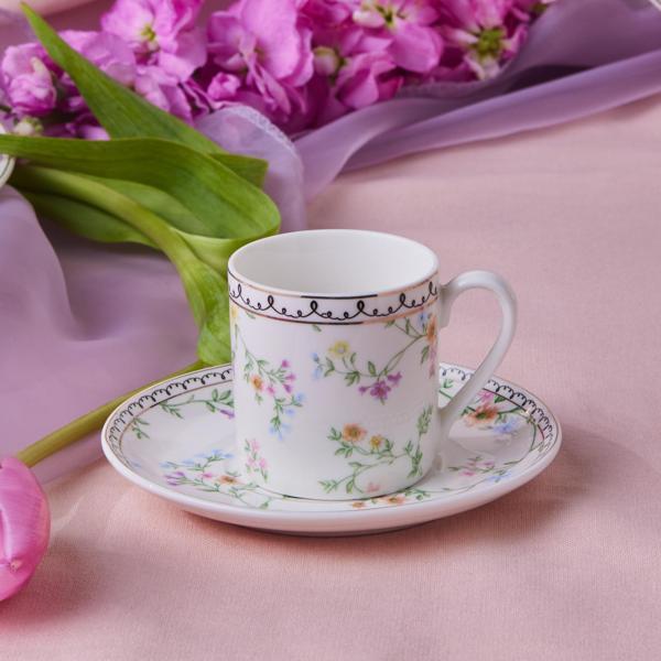 Karaca Minton Kahve Fincanı ve Tabağı 90 Ml - Image 1