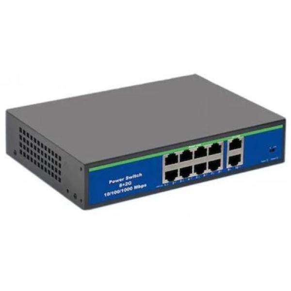 Isee İss-4010P 8 Port Poe+ 10-100 Mbps 2 Port 10-100 Uplink Switch - Image 1