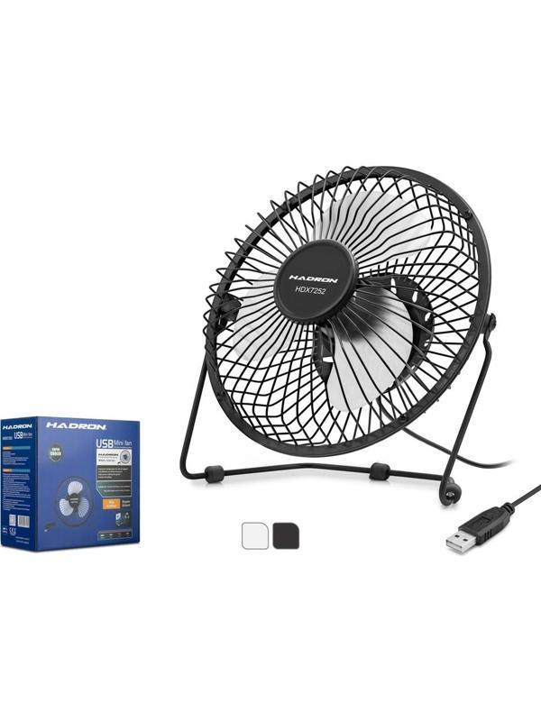 Hadron Hdx7252 Siyah Vantilatör Usb Metal 18Cm - Image 1