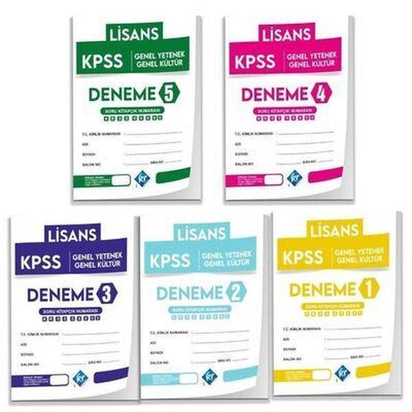 KPSS Lisans Genel Yetenek Genel Kültür 5'li Deneme Paketi - KR Akademi - Image 1