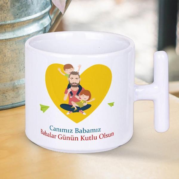 Canımız Babamız Babalar Günün Kutlu Olsun Yazılı Hediyelik T Kupa Bardak-2 - Image 1