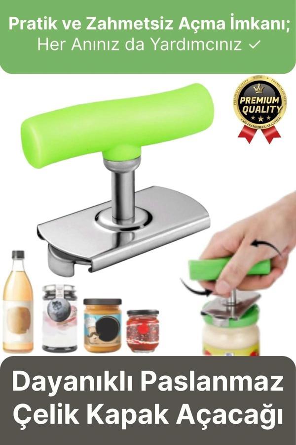 Dayanıklı Ölçülü Ayarlanabilir Paslanmaz Çelik Mutfak Pratik Kavanoz Konserve Şişe Kapak Açacağı - Image 1