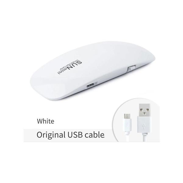 Beyaz Güneş Mini 6W Tırnak Kurutucu Lamba Taşınabilir 6 LED UV Manikür Makinesi - Image 1