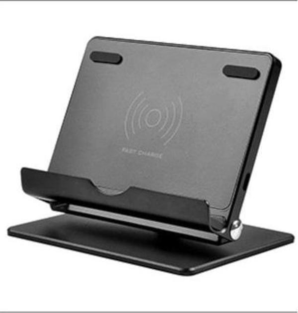 Mühlen W1 Kablosuz Şarj Yapma Özellikli Telefon Standı / Siyah - Image 1